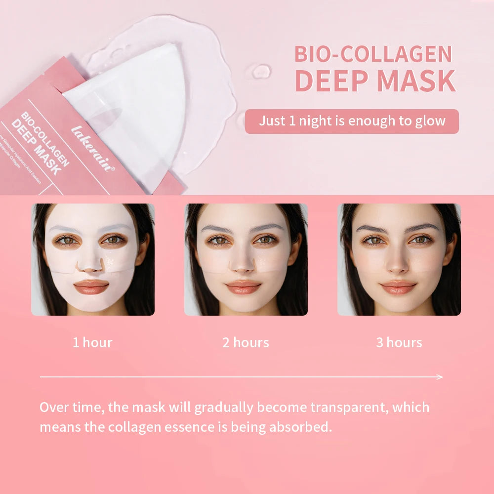 Máscara Hidrogel de Bio-Colagénio – Hidratação Profunda Noturna