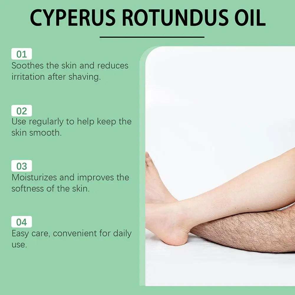 Óleo Corporal Hidratante de Cyperus Rotundus – Cuidado Pós-Depilação 60ml