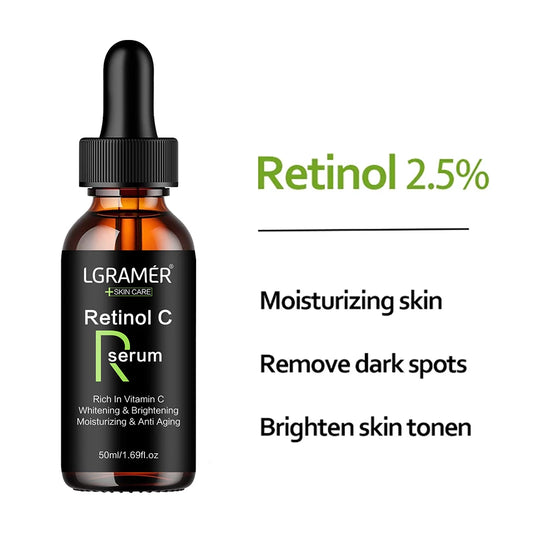 Sérum de Retinol Anti-Rugas para minimizar poros e iluminar a pele