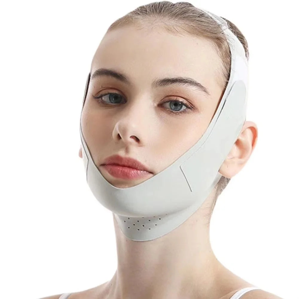 Faixa Modeladora Facial Ajustável em V – Redutor de Papada