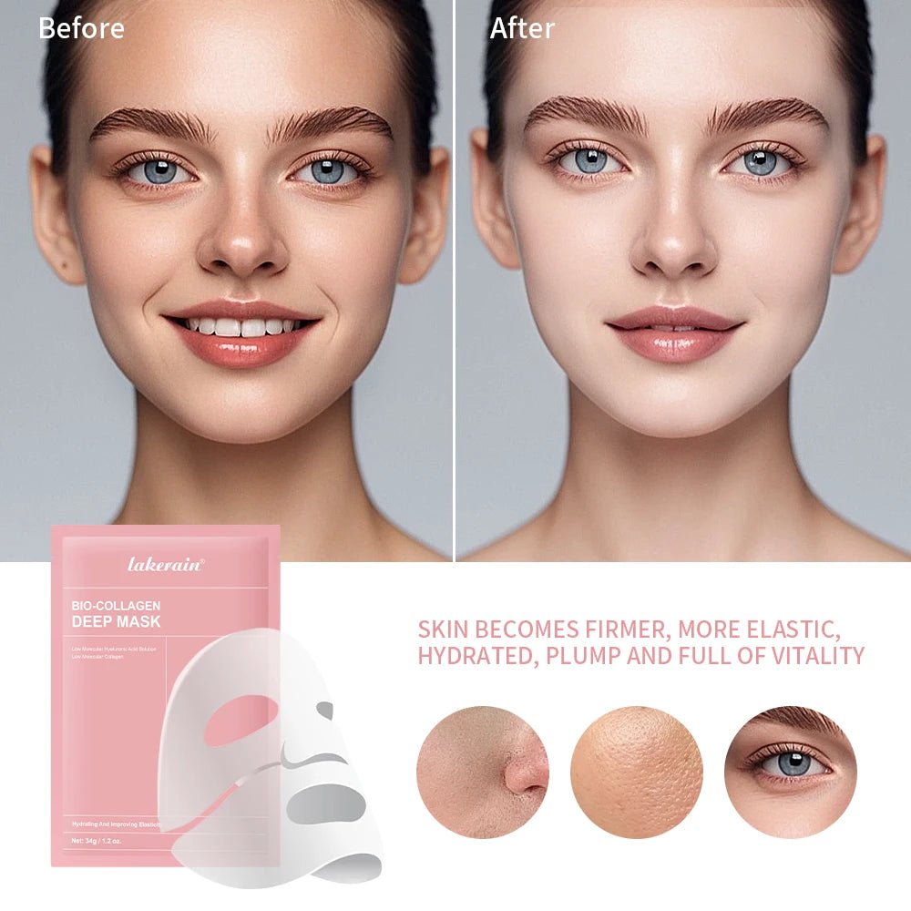 Máscara Hidrogel de Bio-Colagénio – Hidratação Profunda Noturna