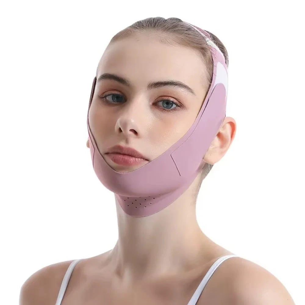 Faixa Modeladora Facial Ajustável em V – Redutor de Papada
