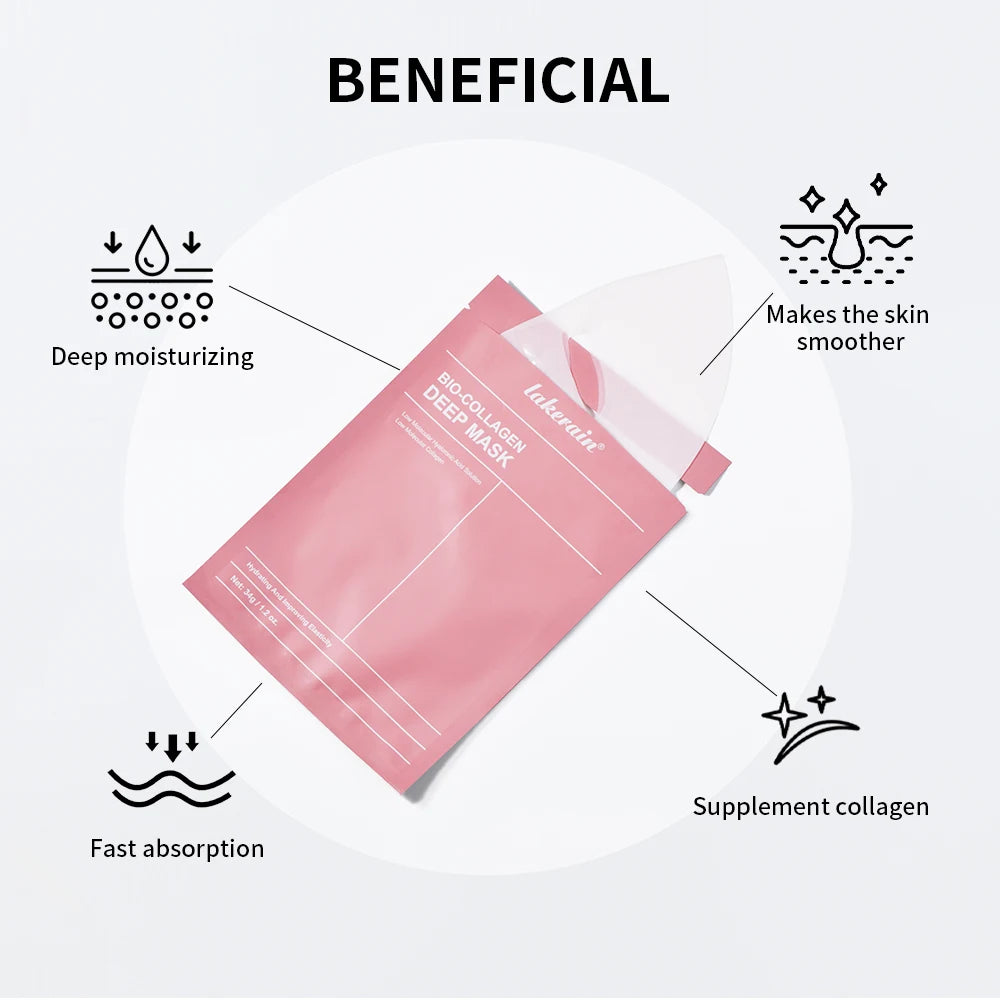Máscara Hidrogel de Bio-Colagénio – Hidratação Profunda Noturna