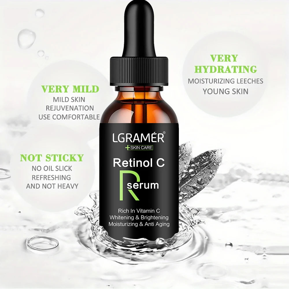 Sérum de Retinol Anti-Rugas – Minimiza Poros e Ilumina a Pele