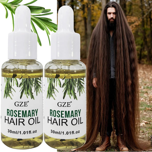 Óleo de Alecrim para o couro cabeludo, fortalece todos os tipos de cabelo